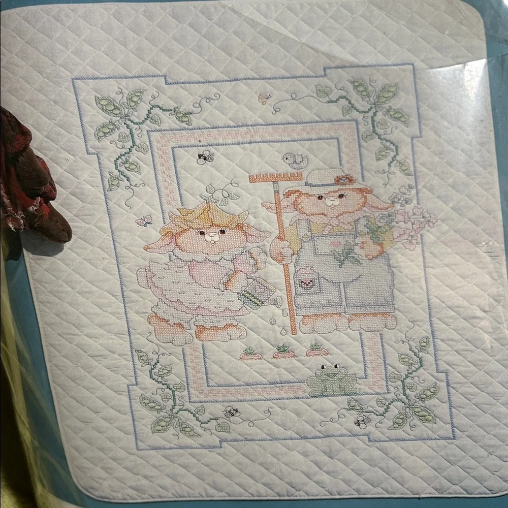 NWTMIP Bucilla Crib Cover Quilt KIT Baby Infant 